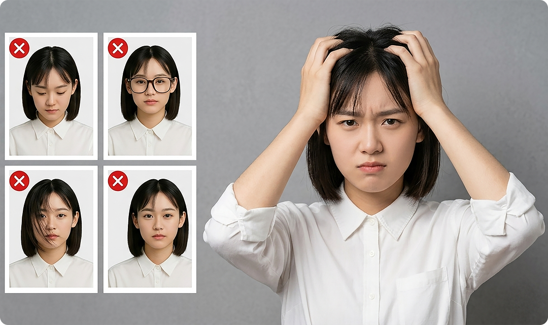 證件照常見退件原因